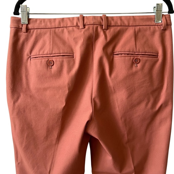 THEORY TROUSER PANTS 10 ANKLE LENGTH NWOT SALMON CAREER CASUAL OFFICE CLASSIC - Picture 5 of 12